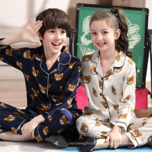 Pajamas de pijama de niños medios Conjunto de dos piezas